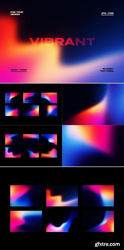 CreativeMarket - Vibrant Gradient Textures 291807685