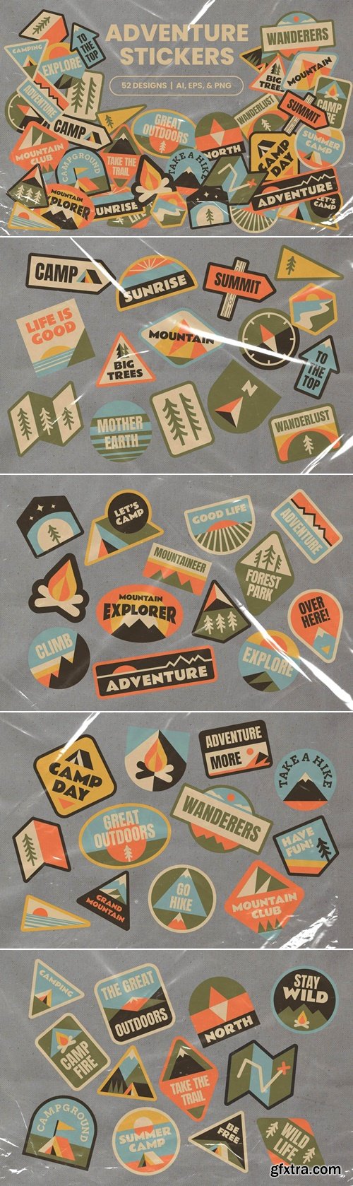 CreativeMarket - Adventure Stickers 91580205