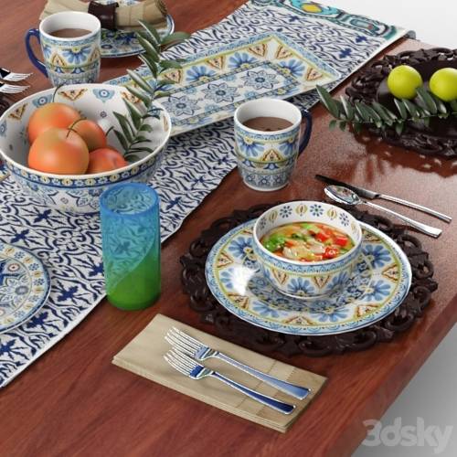 '3dsky Pro - Tableware Mediterranean Mix'