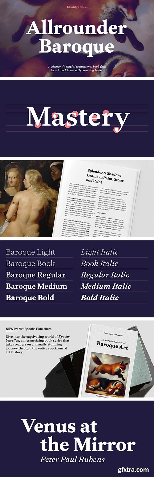 MyFonts - Allrounder Baroque Font Family 10xOTF MyFonts - Allrounder Baroque Font Family 10xOTF