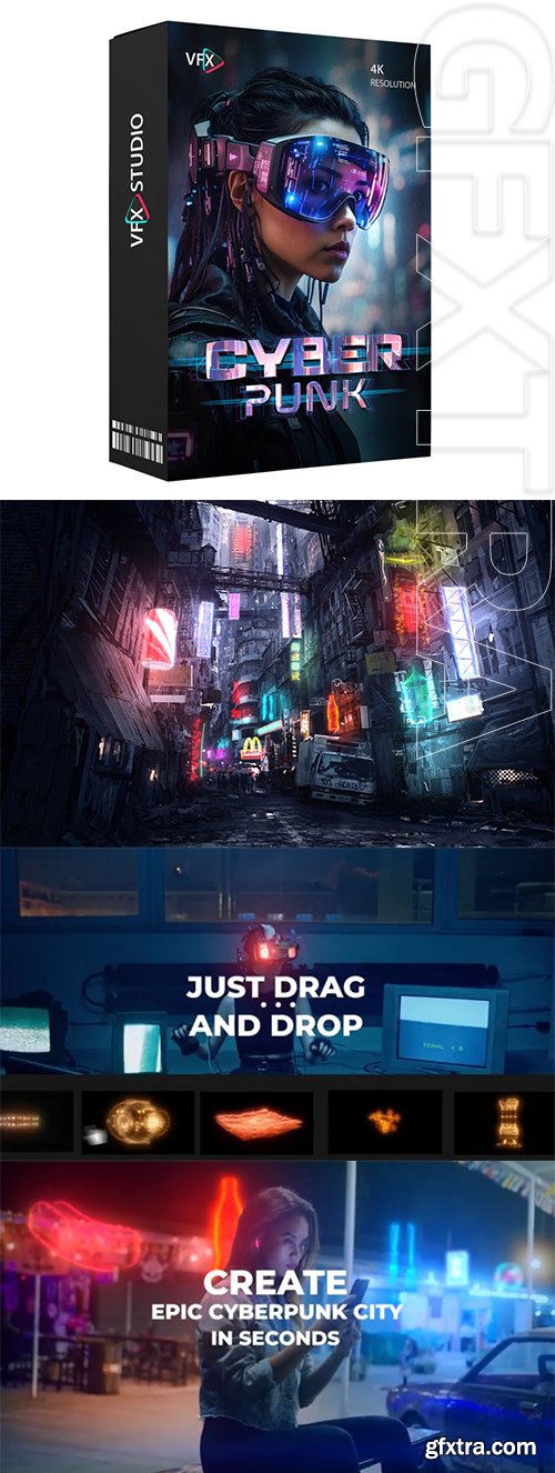 VfxStudio - Cyberpunk: the Future. 4K Video Overlays VfxStudio - Cyberpunk: the Future. 4K Video Overlays