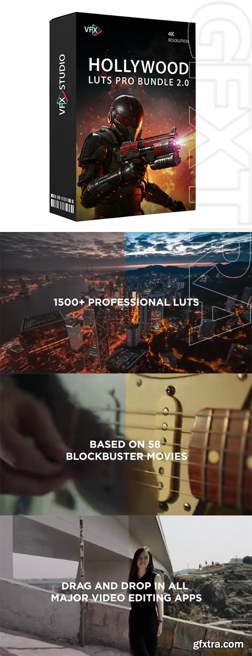 VfxStudio - Hollywood LUTS Pro Bundle 2.0 (1500+) VfxStudio - Hollywood LUTS Pro Bundle 2.0 (1500+)