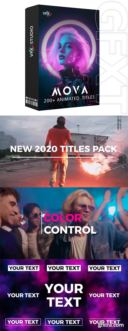 VfxStudio - Mova 200+ Animated Titles Pack VfxStudio - Mova 200+ Animated Titles Pack