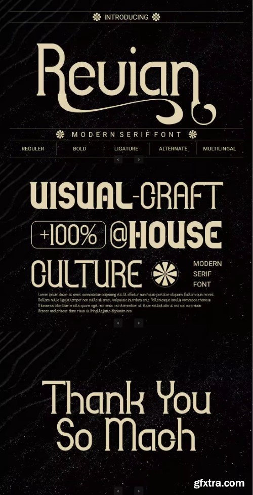 Revian - Modern Bold Serif