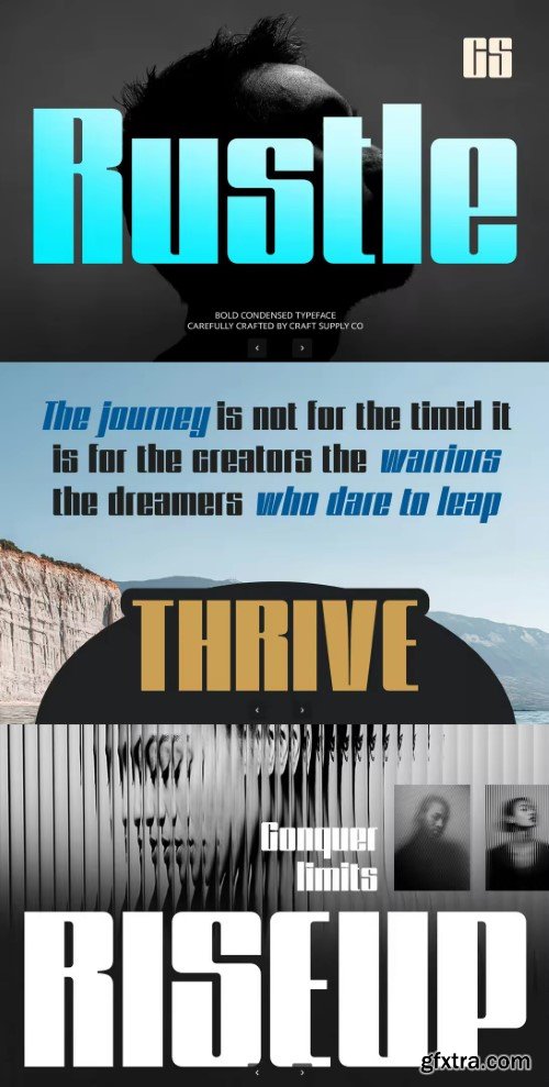 Creativemarket - CS Rustle – Condensed Font