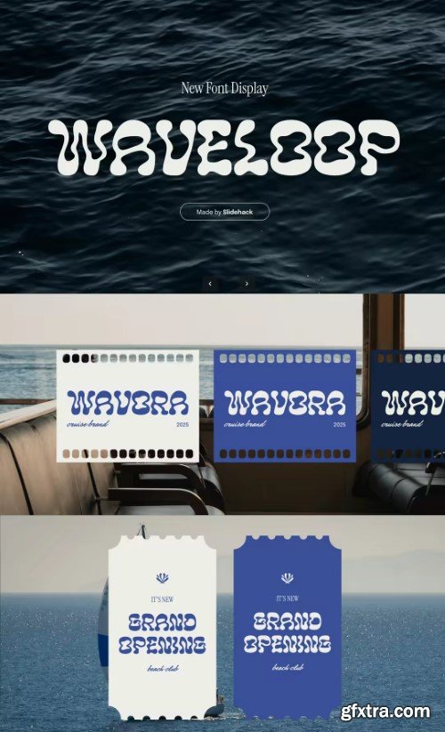 Waveloop - Wavy Display Font