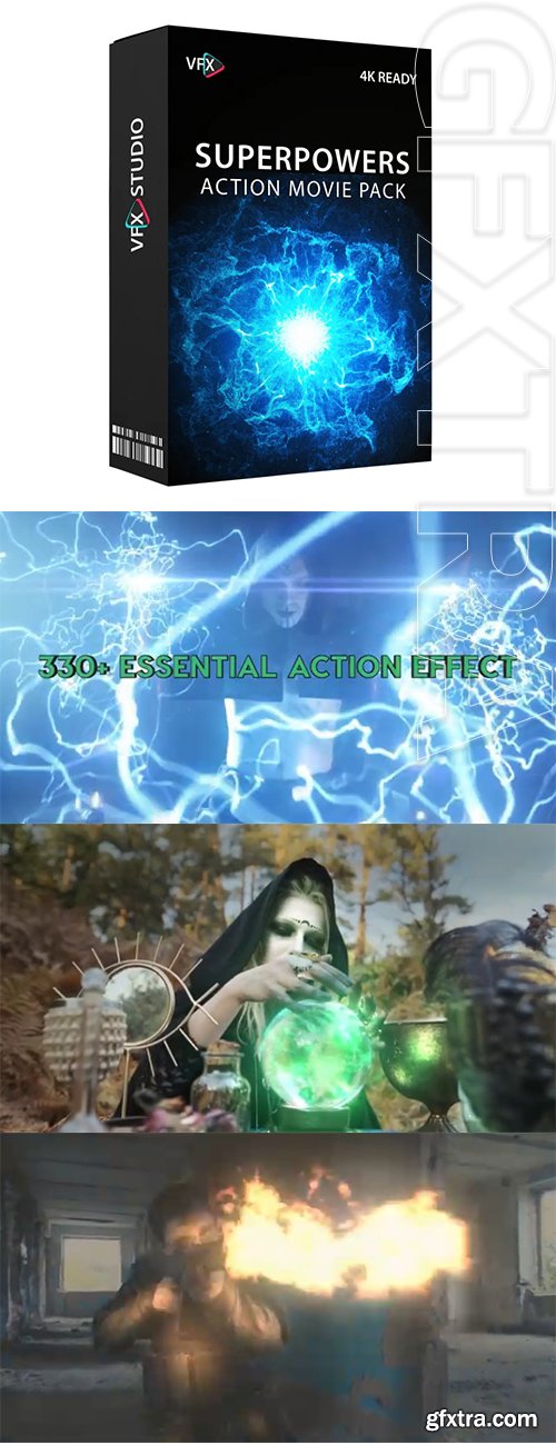 VfxStudio - Superpowers - Action Movie Pack 4K Video Overlay Effects VfxStudio - Superpowers - Action Movie Pack 4K Video Overlay Effects