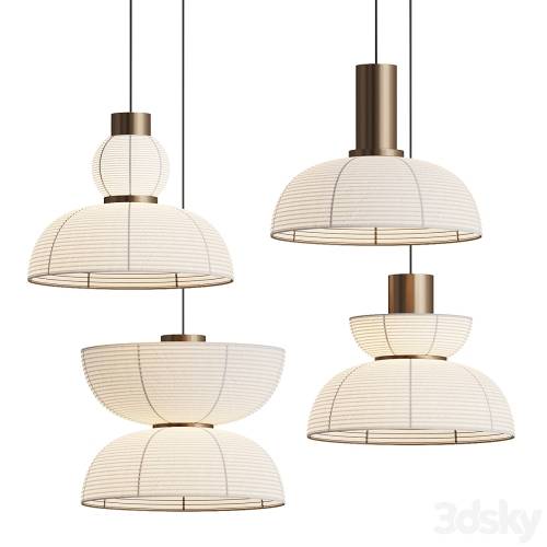 '3dsky Pro - Retro Wabi Sabi Japanese Pendant Light'