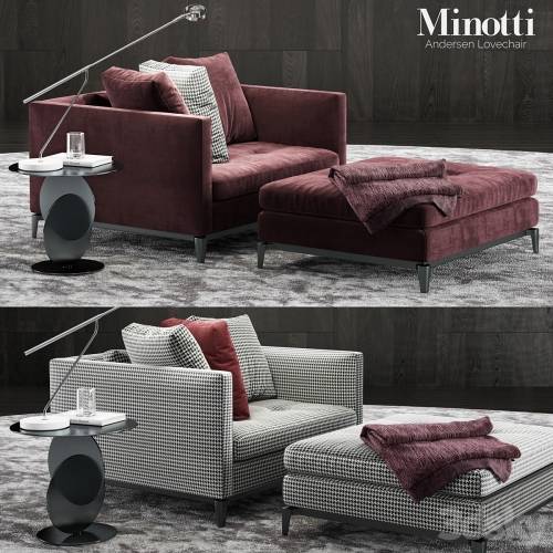 '3dsky Pro - Minotti Andersen Lovechair 2'