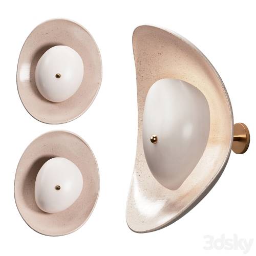 '3dsky Pro - Set of 2 Free Form Wall Sconces by Elsa Foulon'