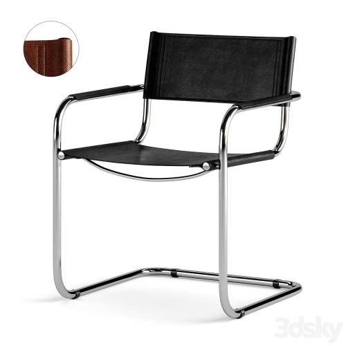 '3dsky Pro - Meccanica chair with armrests by Mantellassi 1926'