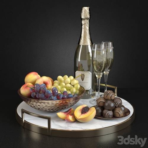 '3dsky Pro - Champagne & fruits'