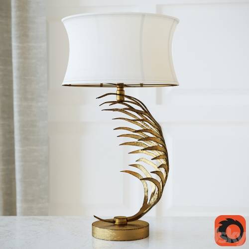 '3dsky Pro - Metal Palm Frond Table Lamps'