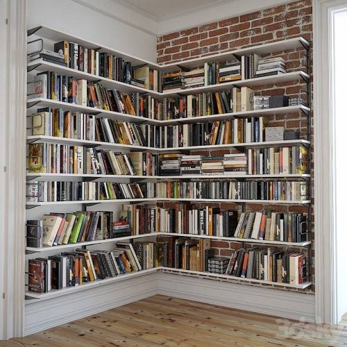 '3dsky Pro - Bookshelves with decor'