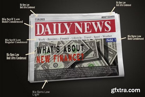 CreativeMarket - Bia Transitional Serif & Sans