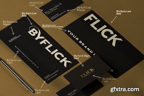 CreativeMarket - Bia Transitional Serif & Sans