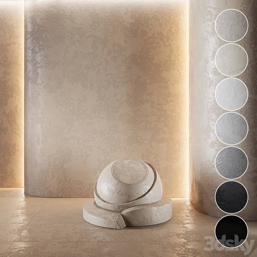 '3dsky Pro - Decorative plaster | Concrete set (seamless) | 11'