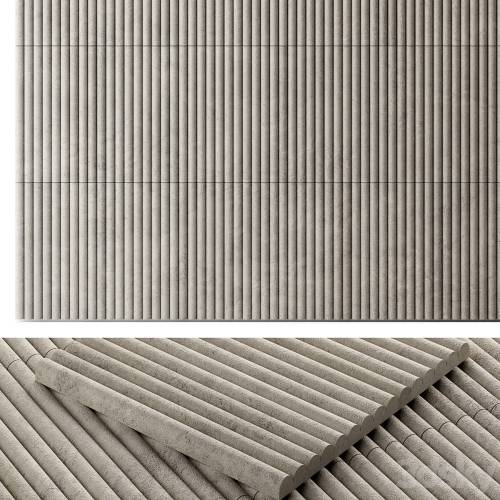 '3dsky Pro - LUSSO Fluted Travertine Wall Tile'