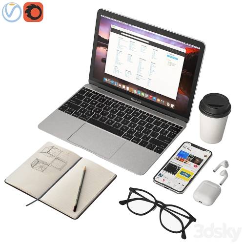 '3dsky Pro - Workplace MacBook 12'