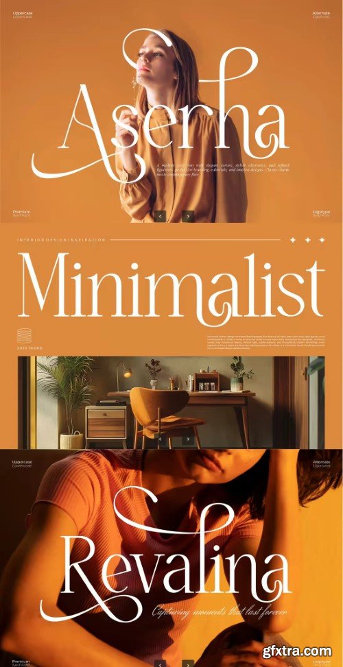 Creativemarket - Aserha || Modern Elegant Serif Font