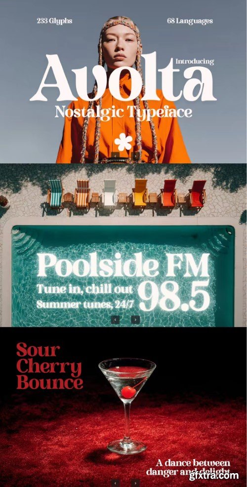 Creativemarket - Avolta - Nostalgic Typeface