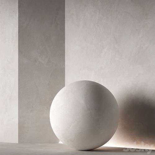 '3dsky Pro - Decorative plaster material. Beige white. Seamless 4K.'