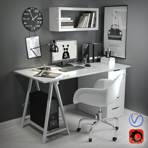 '3dsky Pro - Desk in the Scandinavian style'
