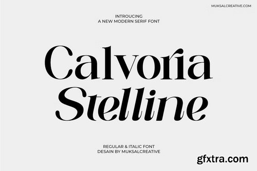 CreativeMarket - Calvoria Stelline Modern Serif Font