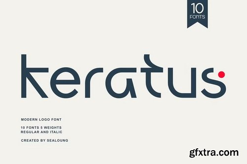CreativeMarket - Keratus Modern Sans Logo Font