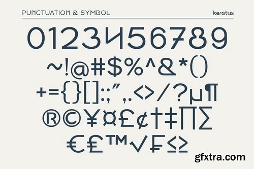 CreativeMarket - Keratus Modern Sans Logo Font