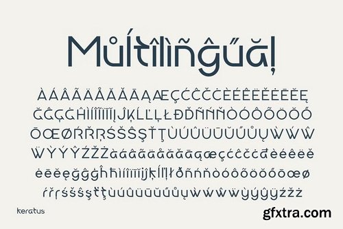 CreativeMarket - Keratus Modern Sans Logo Font