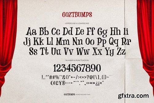 CreativeMarket - Goztbumps Weird Bizzare Font