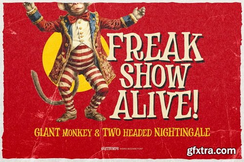 CreativeMarket - Goztbumps Weird Bizzare Font