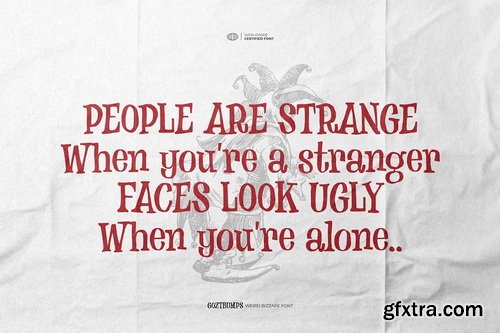 CreativeMarket - Goztbumps Weird Bizzare Font