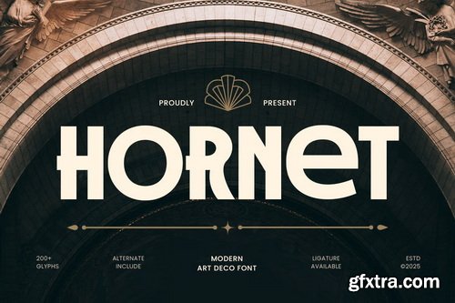 Hornet Modern Art Deco Font