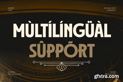 Hornet Modern Art Deco Font
