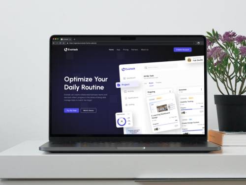 'Evotask - Task Manager Landing Page' 'Evotask - Task Manager Landing Page'