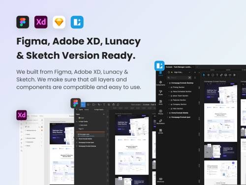 'Evotask - Task Manager Landing Page'
