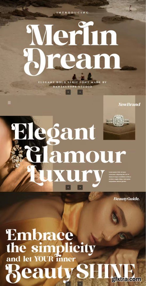 Merlin Dream Elegant Bold Serif Font