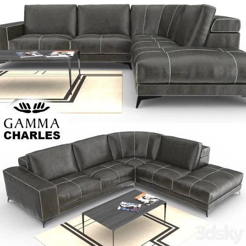 '3dsky Pro - Gamma Charles Sofa'