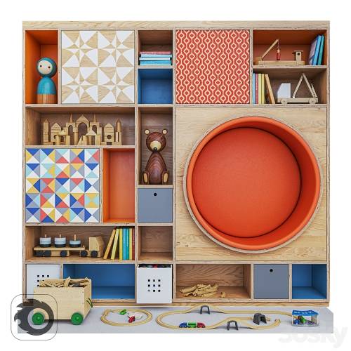 '3dsky Pro - Wooden shelving / Rack'