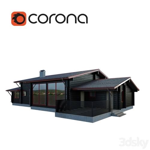 '3dsky Pro - Black Timber House'
