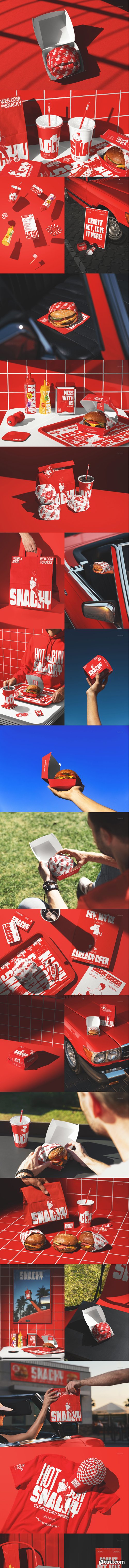 Creatsy - The Ultimate Fast Food Restaurant &amp; Burger Branding Mockup Bundle - 1353390421