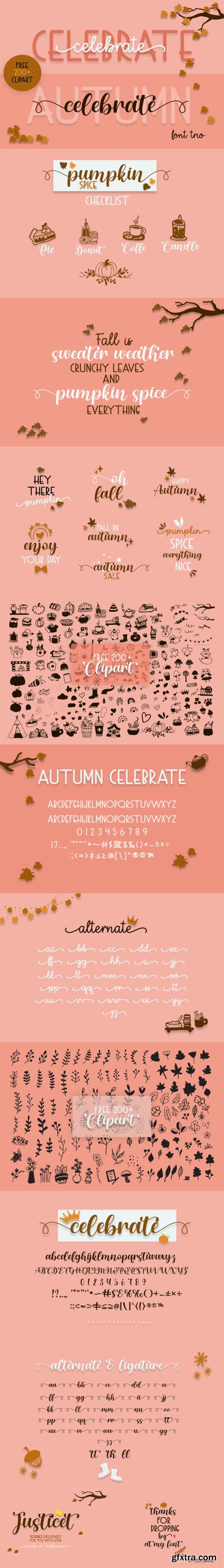Autumn Celebrate Font DUO