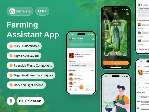 'Farmiant - Farming Assistant App UI Kit' 'Farmiant - Farming Assistant App UI Kit'