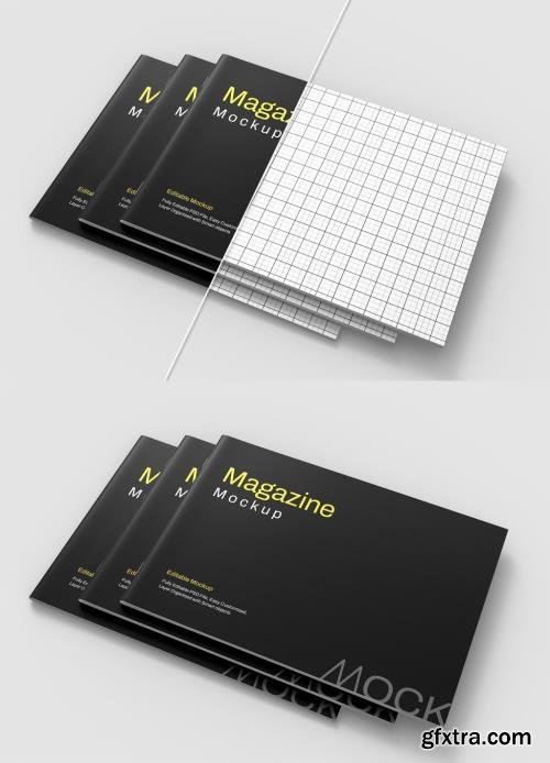 Stack of Three Mockup Magazines 1634015086