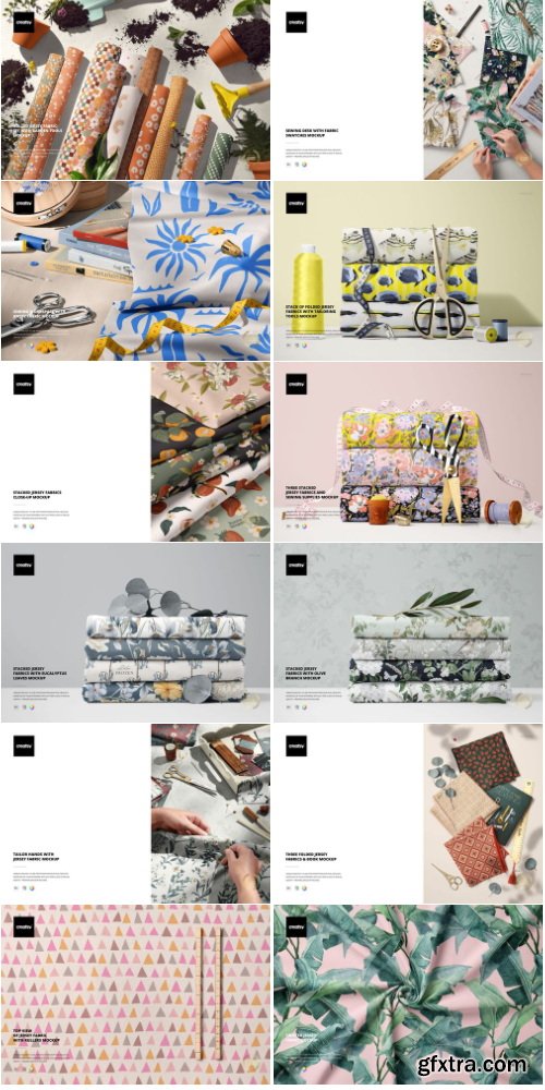 Creatsy - Fabric Factory v.8 Mockup Bundle (Jersey) - 1315805525
