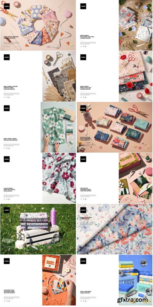 Creatsy - Fabric Factory v.8 Mockup Bundle (Jersey) - 1315805525
