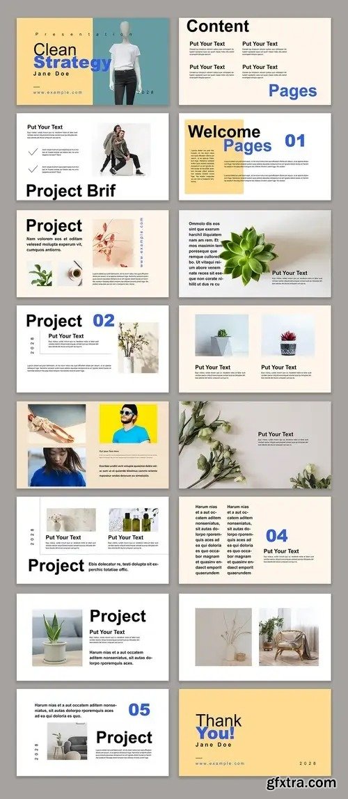 Clean Strategy Presentation Template Design 1618748107