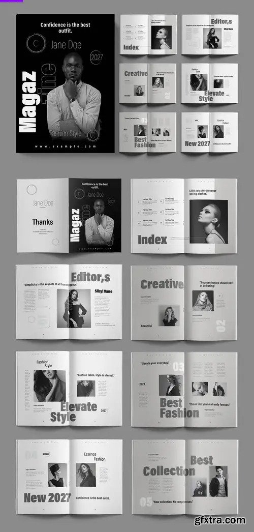 Fashion Magazine Design Layout 1643072961